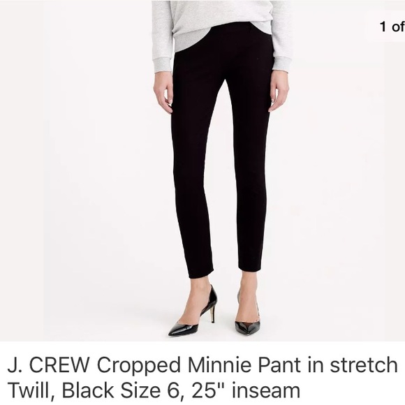 J. Crew Pants - J. Crew Minnie pant in stretch twill